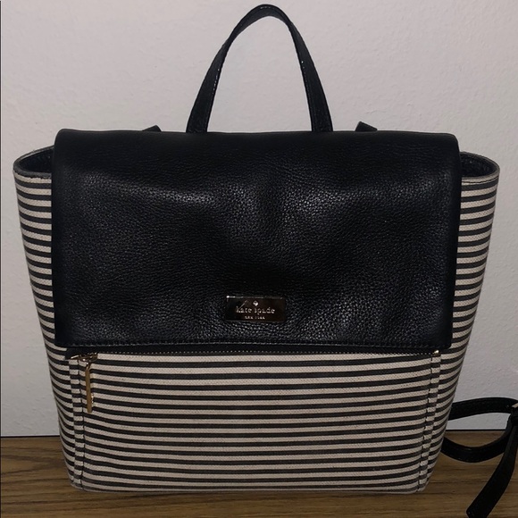 kate spade Handbags - Kate spade stripe Oliver back pack